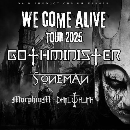 Flyer von Termin "Gothminister - We come alive Tour"