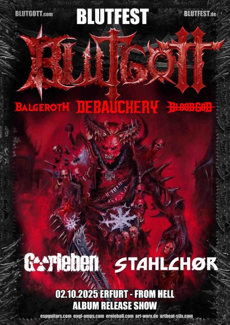 Flyer von Termin "Blutgott + Stahlchor  + Gorleben"