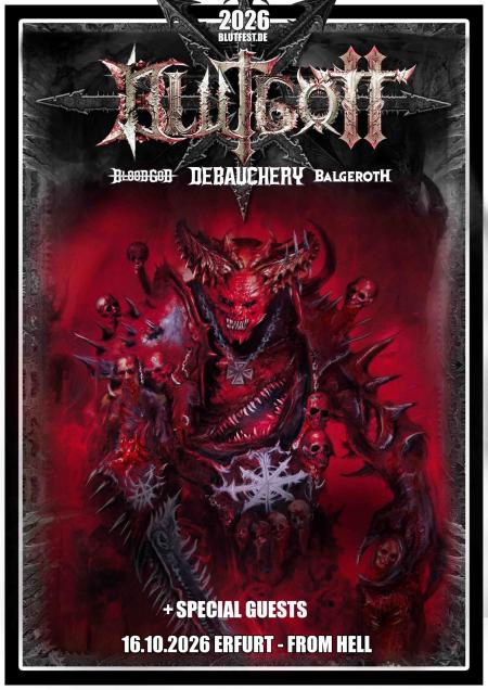 Flyer von Termin "Blutfest 2026"