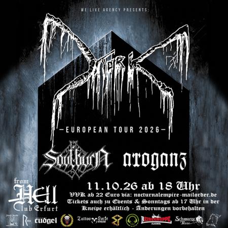 Flyer von Termin "Mork + Soulburn + Arroganz"