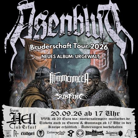 Flyer von Termin "Asenblut - Bruderschafts Tour -"