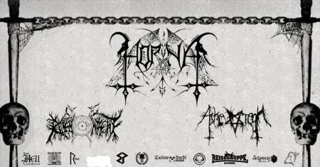 Flyer von Termin "Horna, Runenwacht, Askeregn"