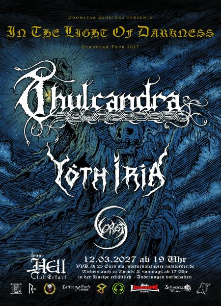 Flyer von Termin "Thulcandra, Yoth Iria, Vorga"