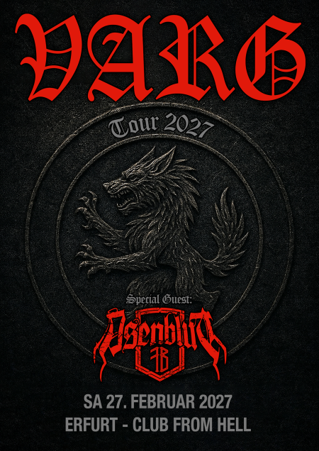 Flyer von Termin "Varg + Asenblut"