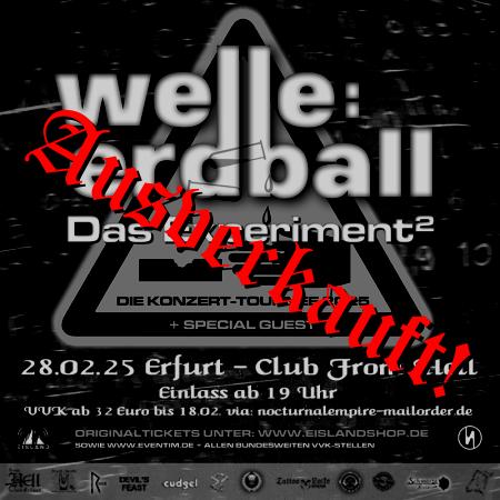 !!!Ausverkauft!!! - Flyer von Termin Welle:Erdball "Das Experiment"